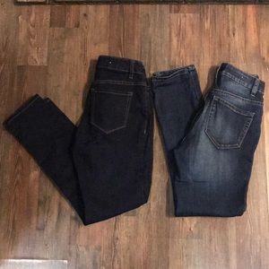 2 pairs skinny jeans